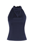 Spring Fashionable Women's Satin Backless Top