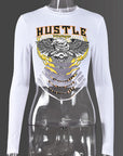 Stylish Cropped Long Sleeve T-Shirt for Women