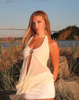 Chic Women's Halter Neck Mesh Top