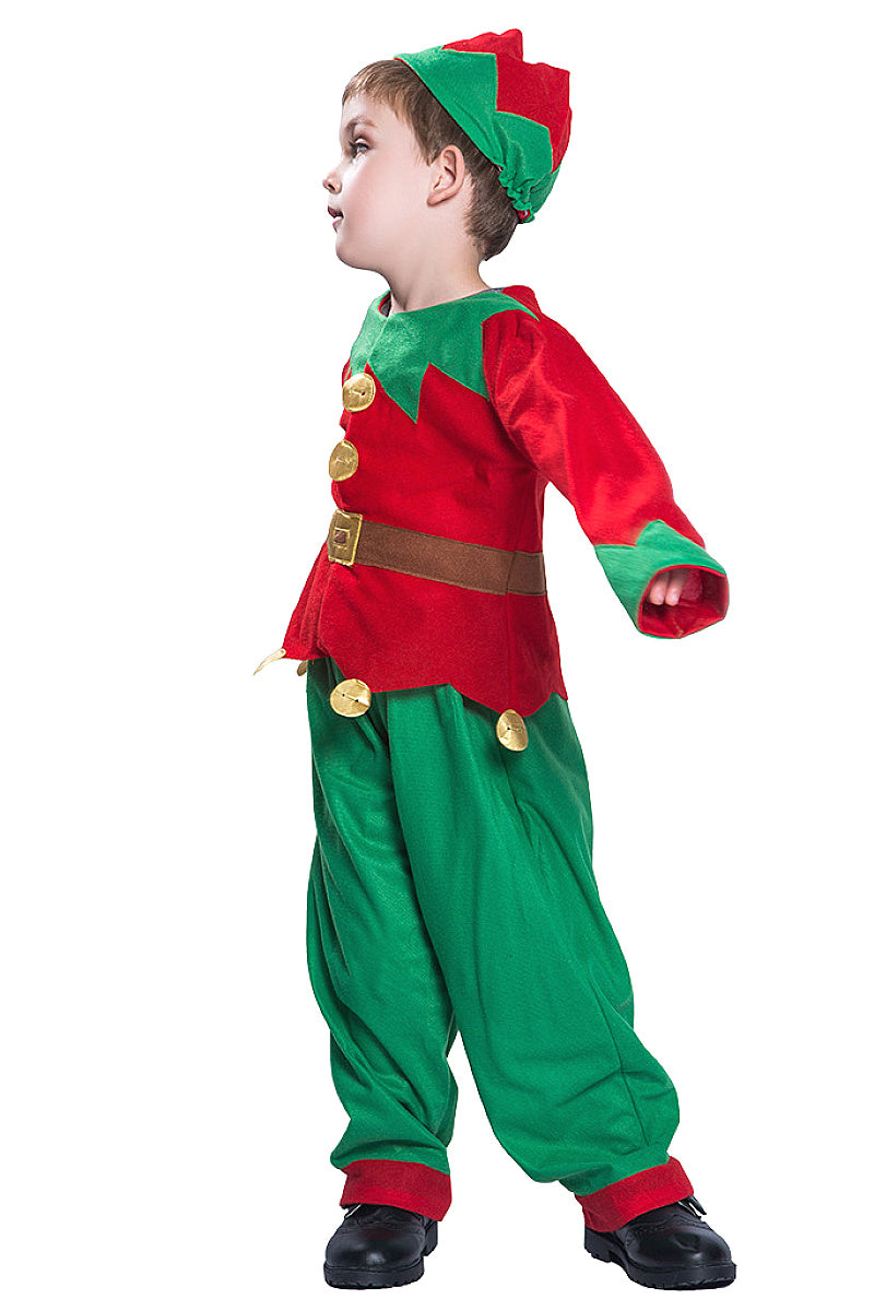 Cute Children's Christmas Elf Costume for Parties