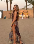 Chic V-Neck Sleeveless A-Line Dress