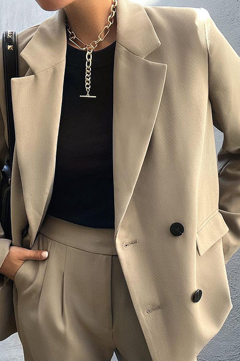 Casual Loose Suit Pants Set for Women