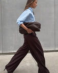 Vintage Style High Waist Wide Leg Pants for Women