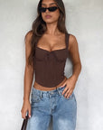 Chic Lace Trim Cami Top for Women