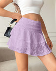 New Layered Lace Mini Skirt for Women