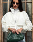 Stylish Stand Collar Windbreaker Jacket for Autumn