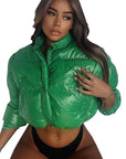 Trendy Women's Long Sleeve Cotton Jacket