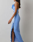 Elegant Hollow Out Halter Long Dress