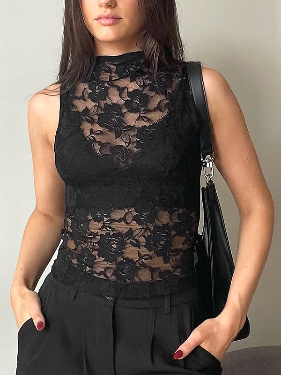 Lace Tie-Front Top for Trendy Women