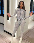 Trendy Printed T-Shirt and Pants Set